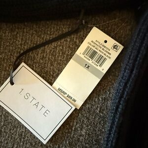 1.STATE Rich Black Knit Sweater